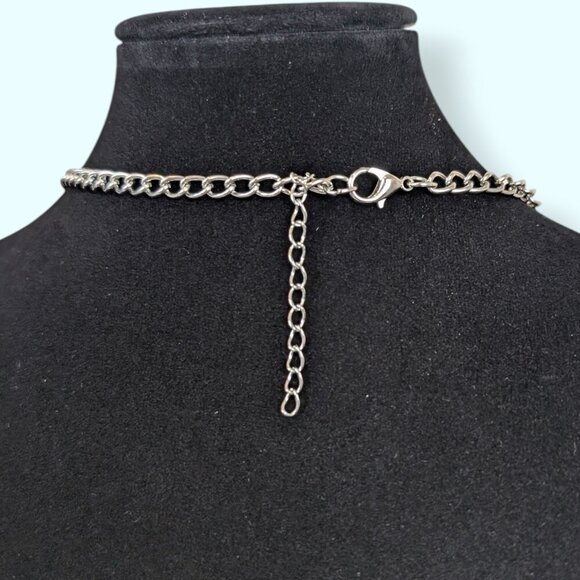 Faux Pearl & Rhinestone Cluster Demi Parure - Picture 6 of 9